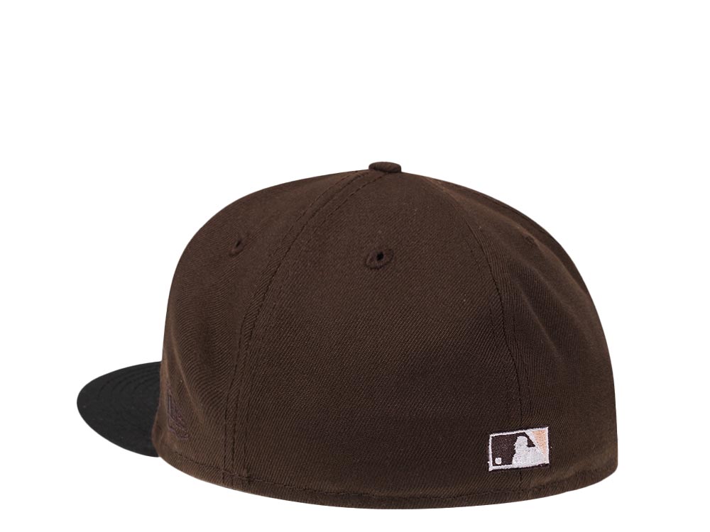 New Era Baltimore Orioles 25th Anniversary Coffee Peach Edition 59Fifty Fitted Gorra