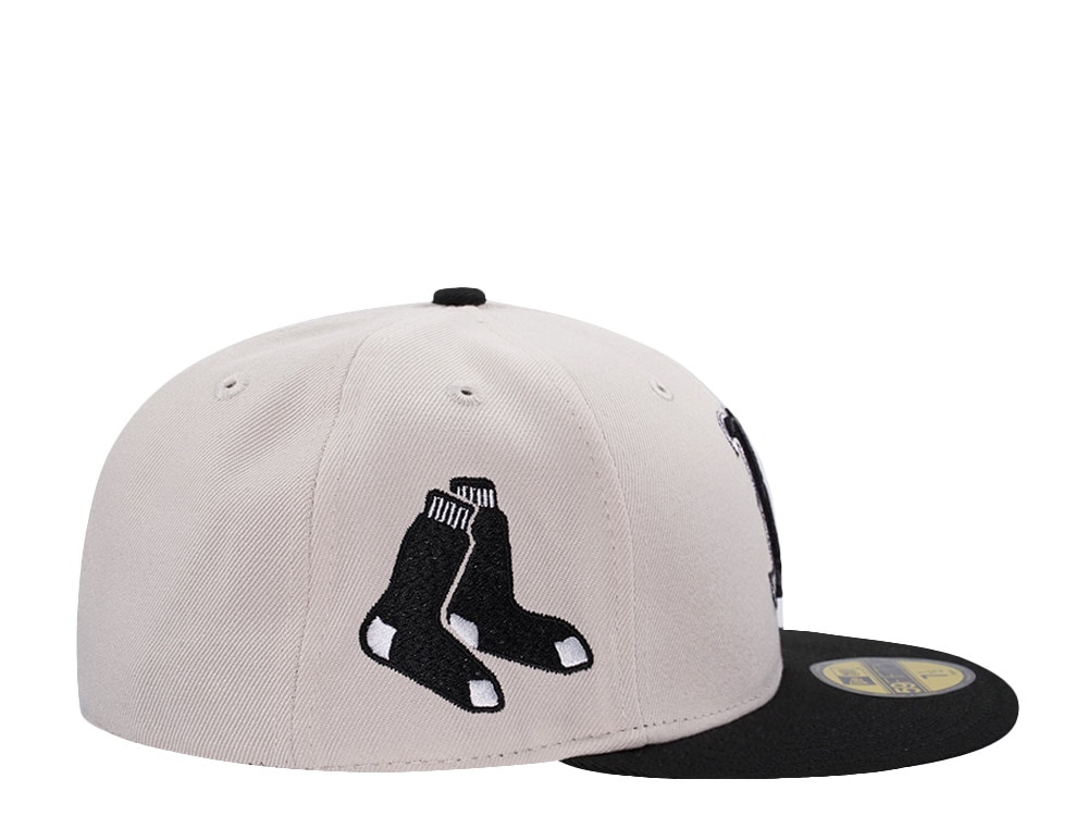 New Era Boston Red Sox Stone Two Tone Horror Edition 59Fifty Fitted Gorra