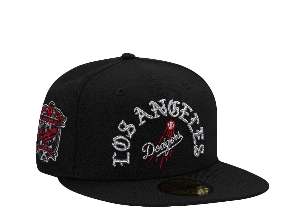 New Era Los Angeles Dodgers 40th Anniversary Script Black Prime Edition 59Fifty Fitted Gorra