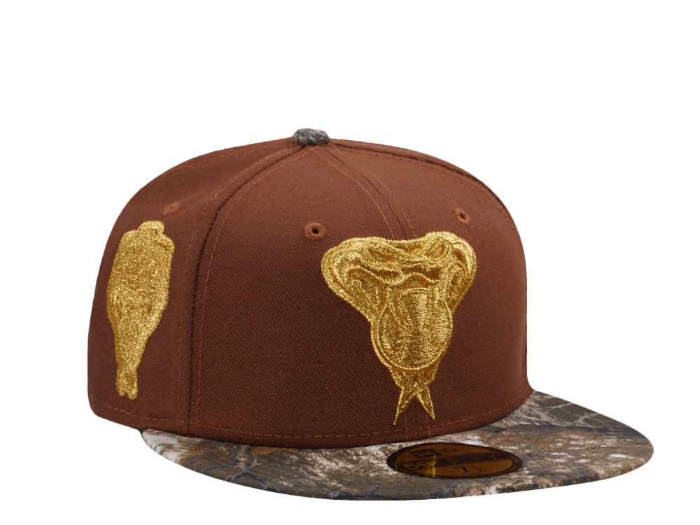 New Era Arizona Diamondbacks Inaugural Season 1998 Metallic Gold Two Tone Edition 59Fifty Fitted Gorra
