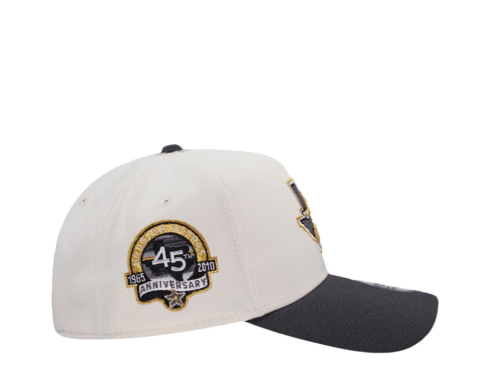 New Era Houston Astros 45th Anniversary Chrome Concrete Two Tone Edition 9Forty A Frame Snapback Gorra