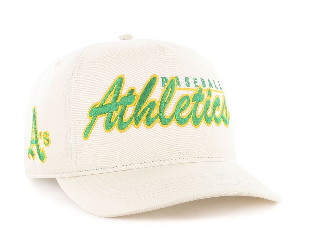 47 Brand Oakland Athletics Cooperstown Brushmark Natural Hitch Snapback Gorra
