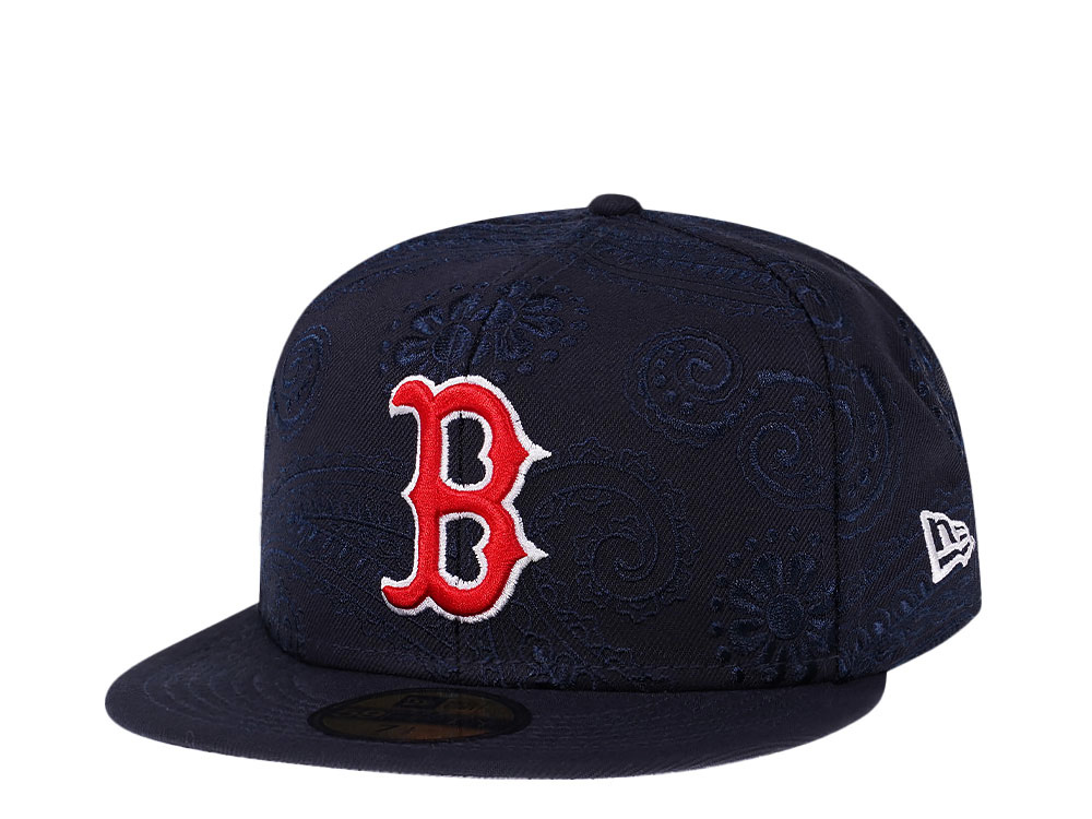 New Era Boston Red Sox Navy MLB Swirl 59Fifty Fitted Gorra
