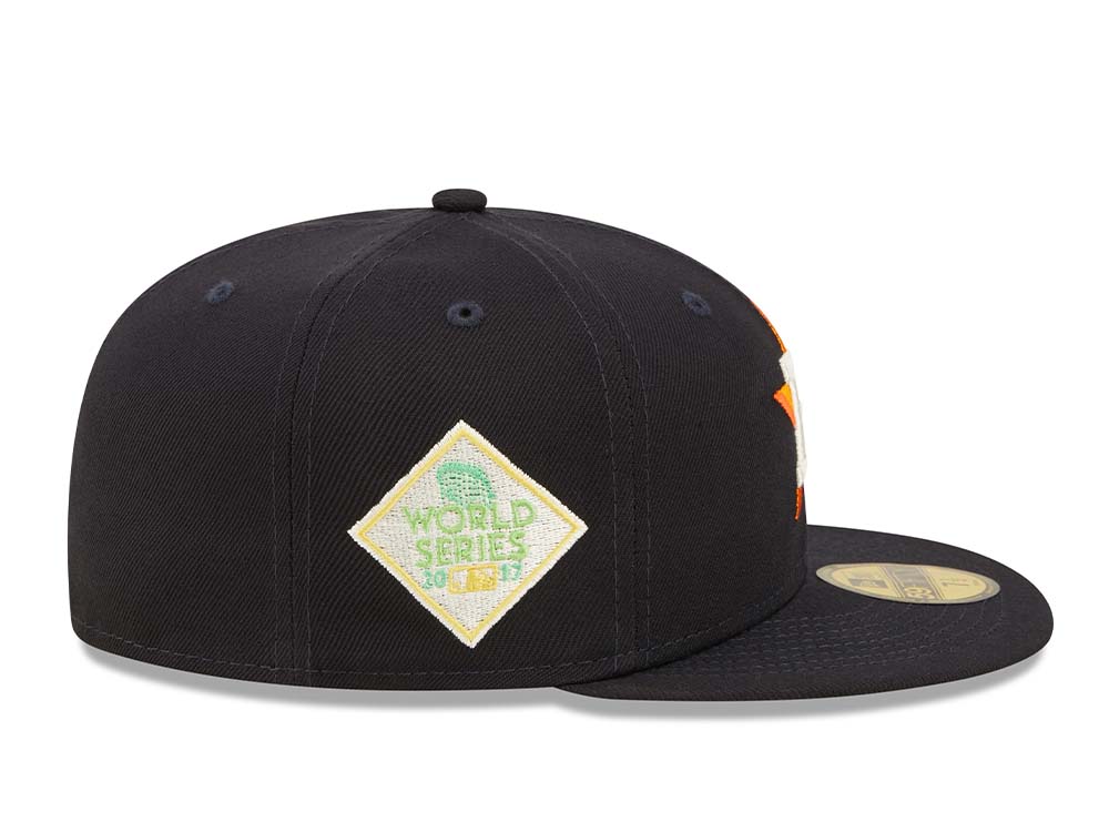 New Era Houston Astros Citruspop Patch World Series 2017 59fifty Fitted Gorra