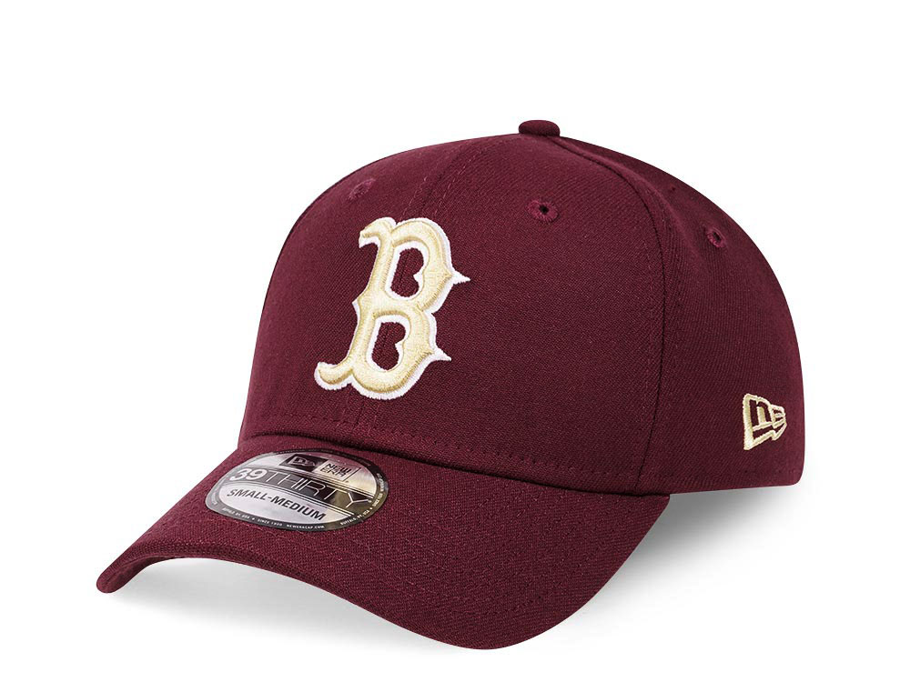 New Era Boston Red Sox Maroon Edition 39Thirty Stretch Gorra