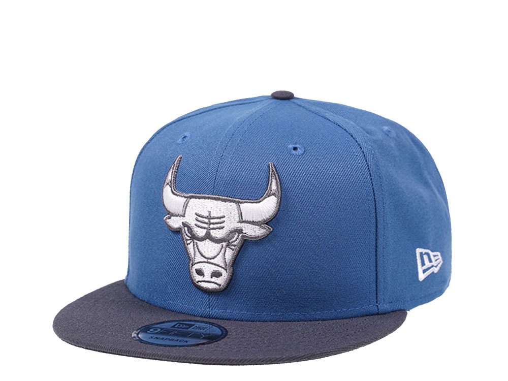 New Era Chicago Bulls Blue and Graphite Edition 9Fifty Snapback Gorra