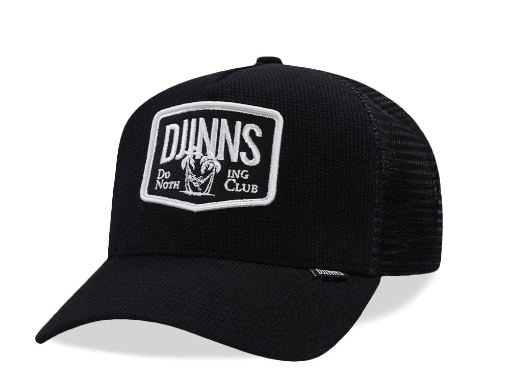 Djinns Do Nothing Club Wafflemelange Black Trucker Snapback Gorra