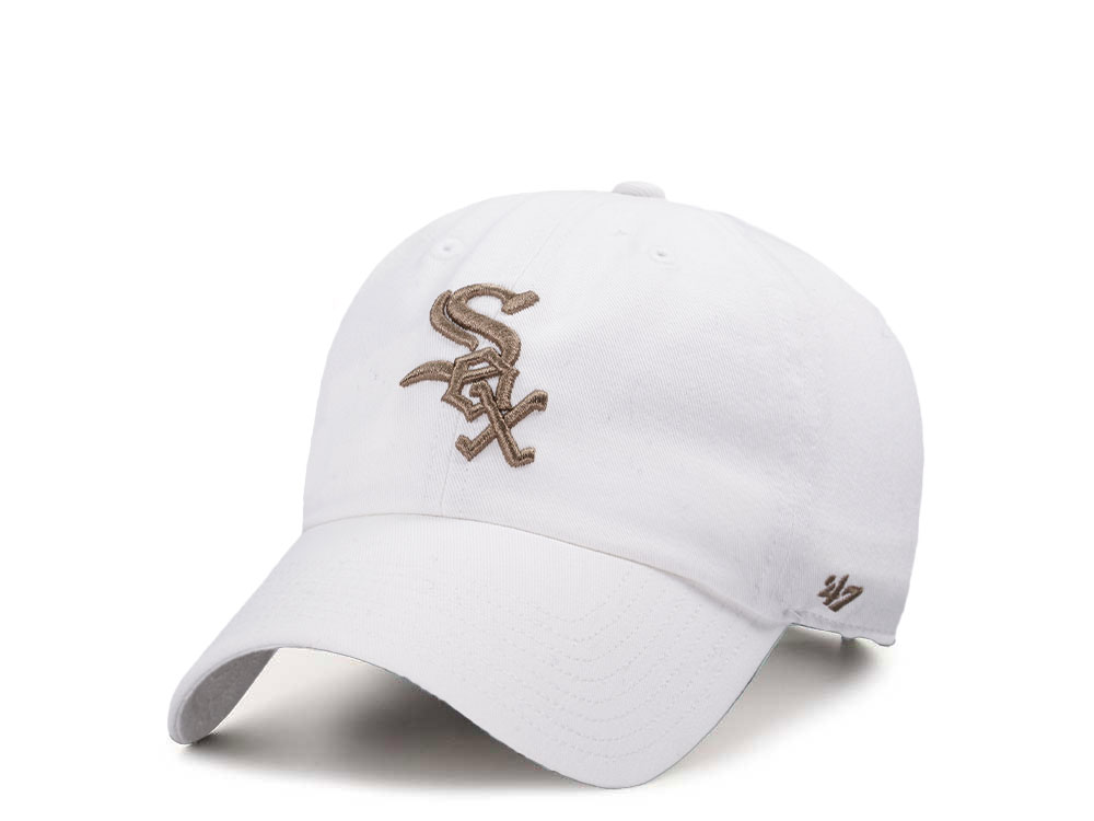 47Brand Chicago White Sox Classic White Clean up Snapback Gorra