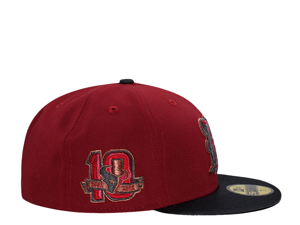 New Era Houston Texans 10th Anniversary Brick Satin Brim Edition 59Fifty Fitted Gorra