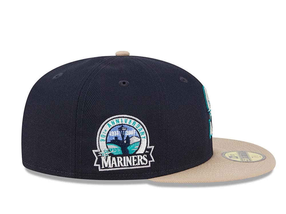 New Era Seattle Mariners 30th Anniversary Varsity Pin Two Tone Edition 59Fifty Fitted Gorra