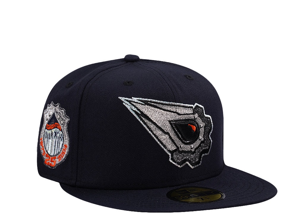 New Era Edmonton Oilers 25th Anniversary Navy Prime Edition 59Fifty Fitted Gorra