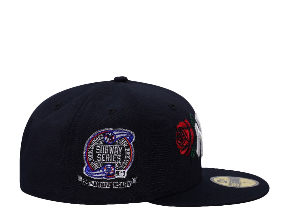 New Era New York Yankees Subway Series Rose Ocean Blue Prime Edition 59Fifty Fitted Gorra