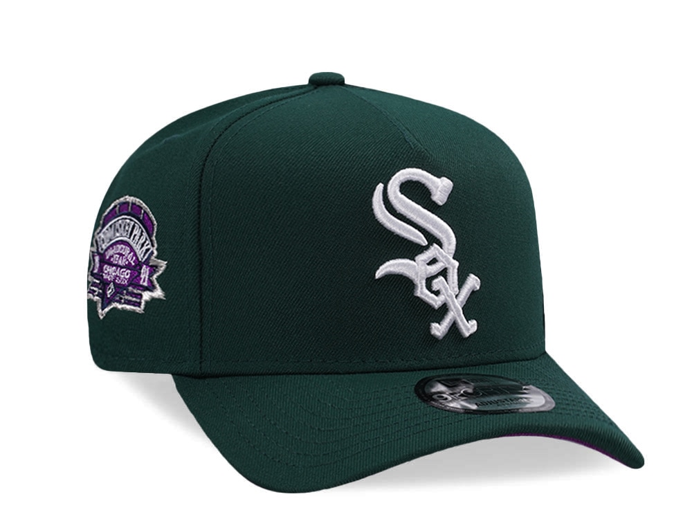 New Era Chicago White Sox Comiskey Park Dark Green Prime Edition 9Forty A Frame Snapback Gorra