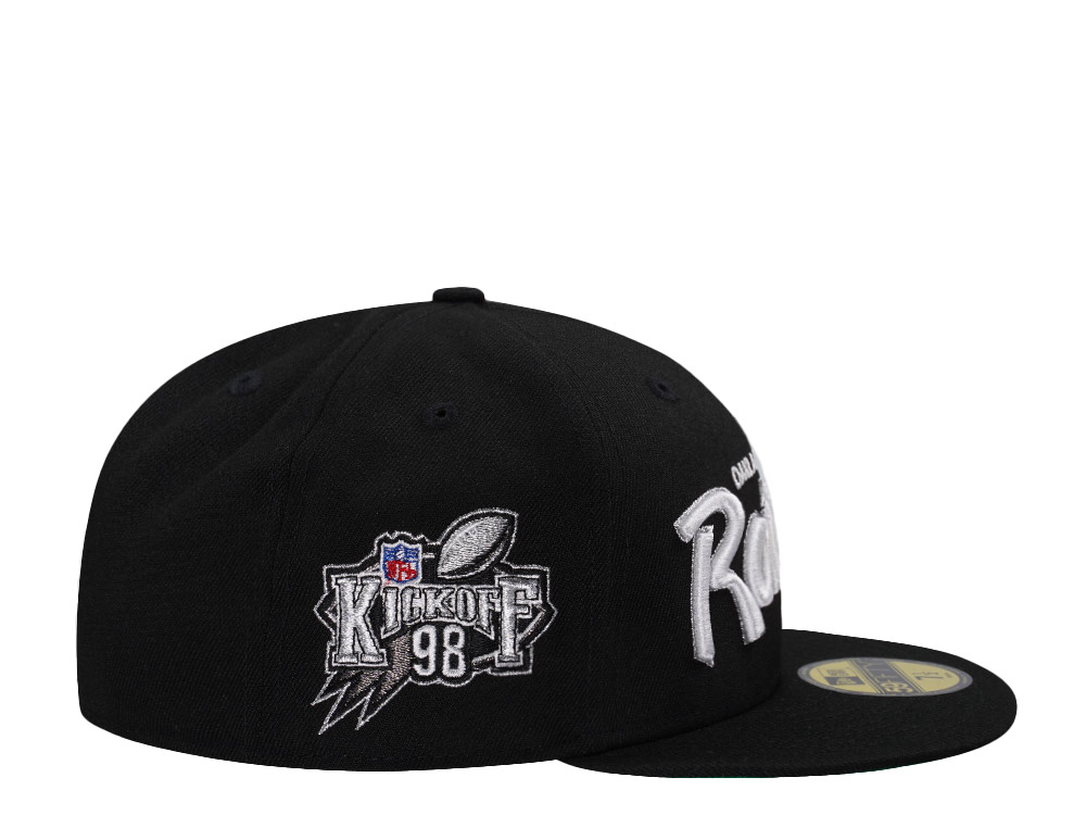 New Era Oakland Raiders 98 Kick Off Black Prime Edition 59Fifty Fitted Gorra