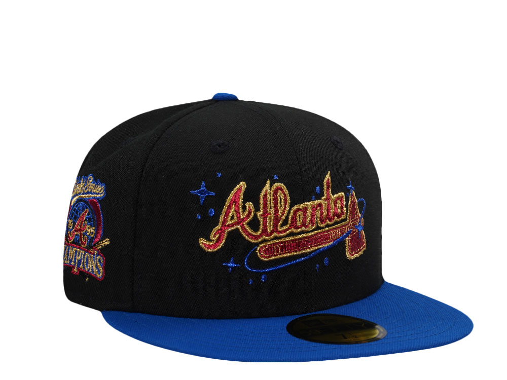 New Era Atlanta Braves World Series Champions 1995 Black Two Tone Edition 59Fifty Fitted Gorra