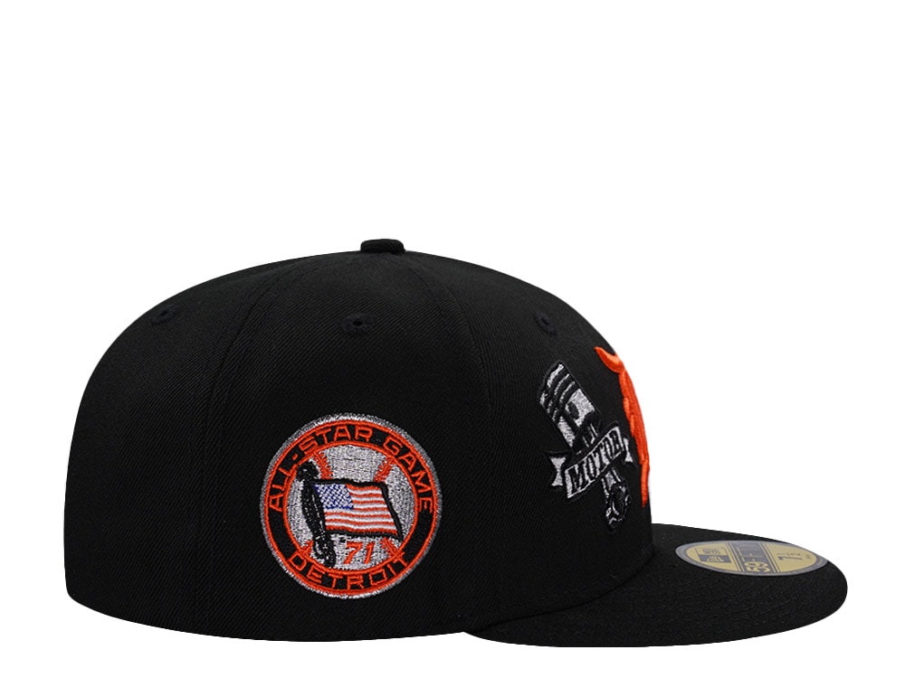 New Era Detroit Tigers All Star Game 1971 Motor City Black Prime Edition 59Fifty Fitted Gorra