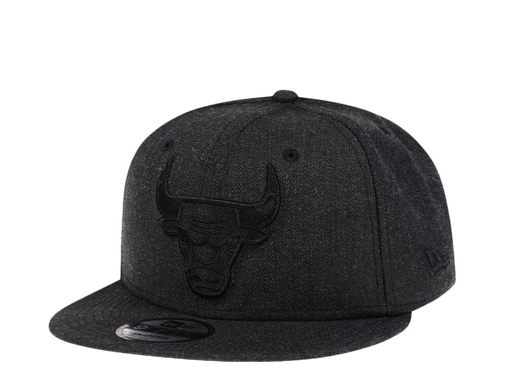 New Era Chicago Bulls Heather Black Edition 9Fifty Snapback Gorra