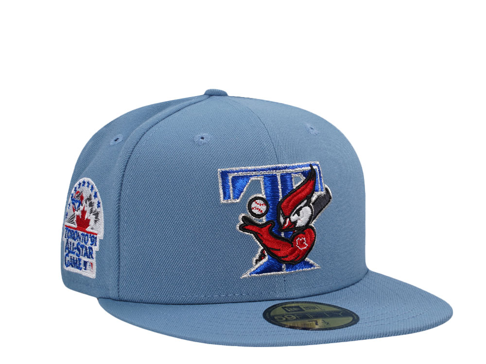 New Era Toronto Blue Jays All Star Game 1991 Faded Blue Metallic Edition 59Fifty Fitted Gorra