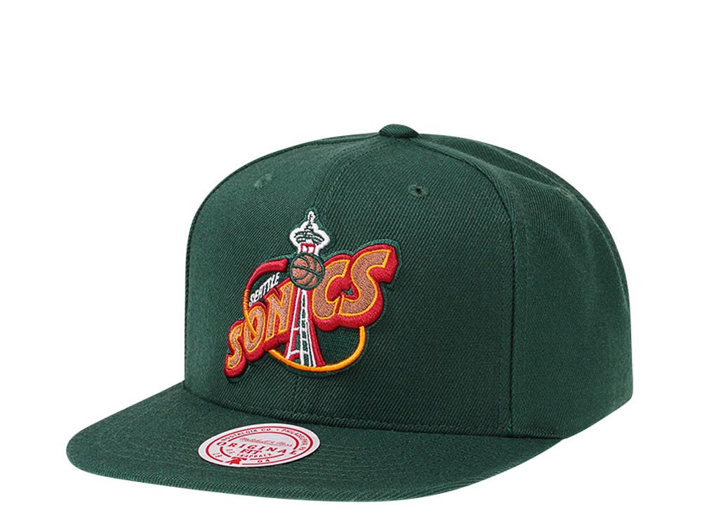 Mitchell & Ness Seattle Supersonics Hardwood Classics Snapback Gorra
