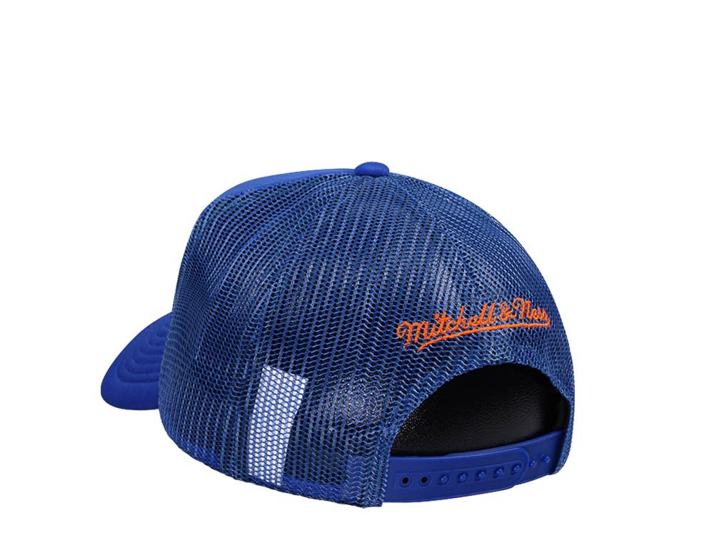 Mitchell & Ness New York Knicks Blue Billboard Trucker Snapback Gorra