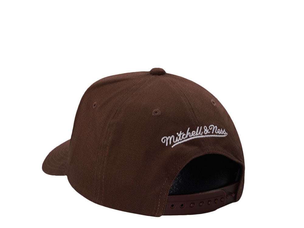 Mitchell & Ness Brooklyn Nets Brown Edition Pro Pinch Fit Snapback Gorra
