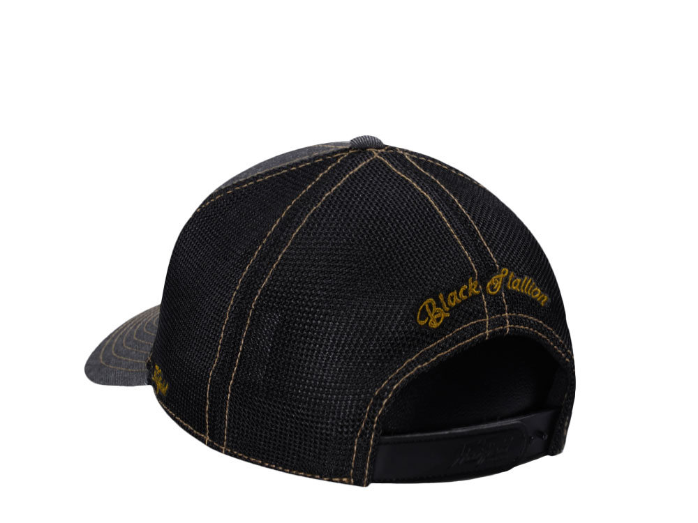 Hatfield Stallion Black Trucker Snapback Gorra