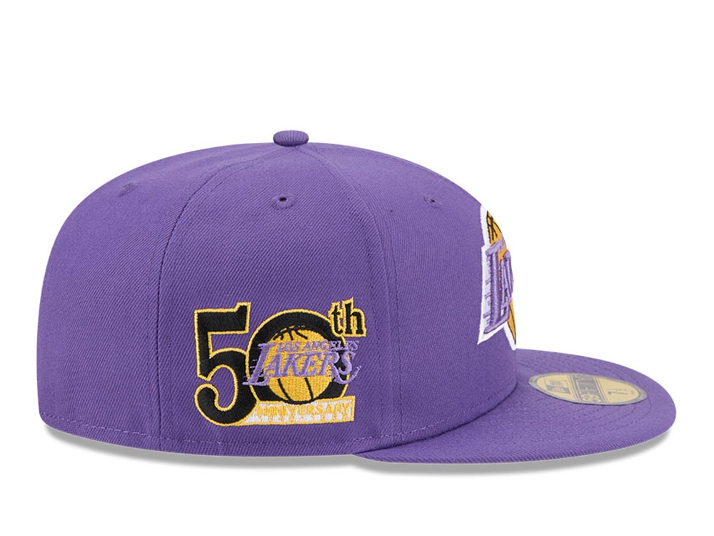 New Era Los Angeles Lakers HWC 50th Anniversary Purple 59Fifty Fitted Gorra