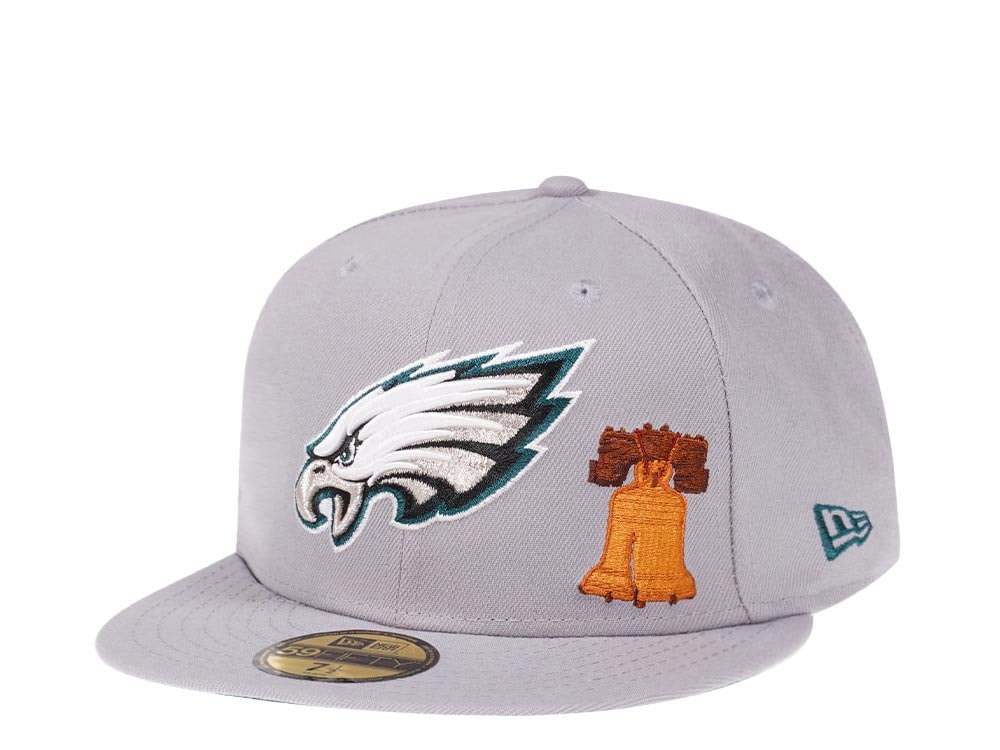 New Era Philadelphia Eagles City Icons Grey Edition 59Fifty Fitted Gorra