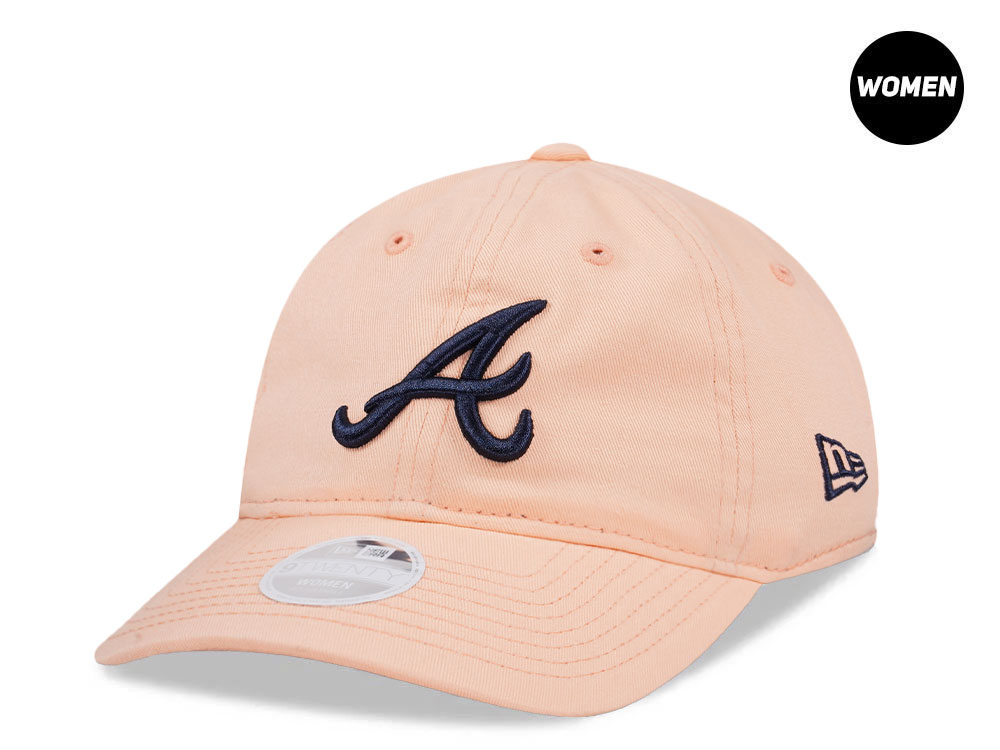 New Era Atlanta Braves Peach Womens 9Twenty Strapback Gorra
