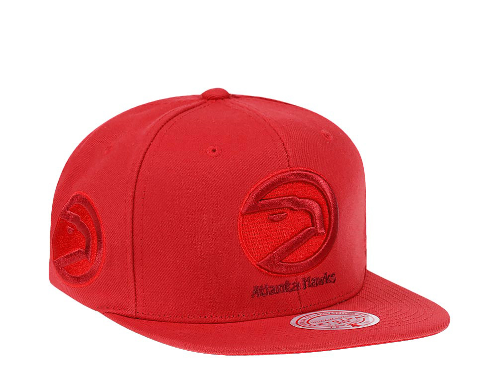 Mitchell & Ness Atlanta Hawks Red Hardwood Classic Snapback Gorra