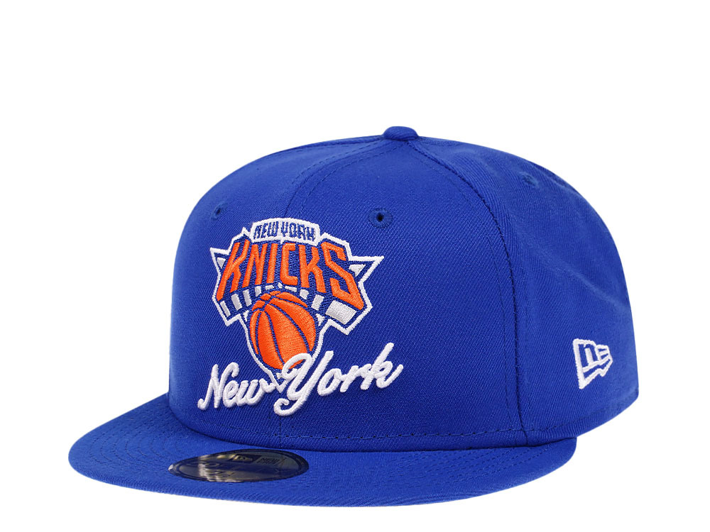 New Era New York Knicks Blue Duallogo Edition 59Fifty Fitted Gorra