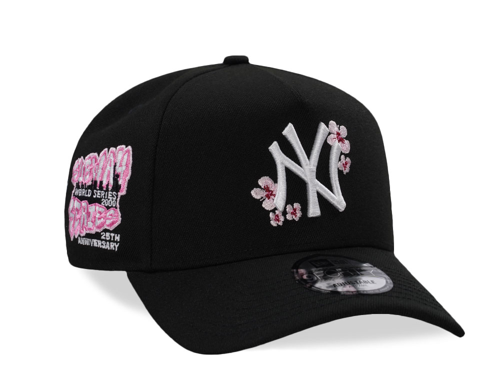 New Era New York Yankees Subway Series Sakura Black Prime Edition 9Forty A Frame Snapback Gorra