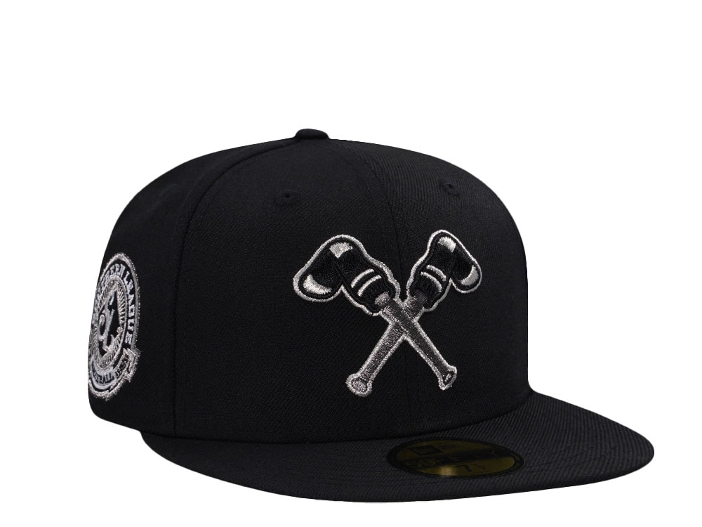 New Era Montgomery Gray Sox Southern League Black Prime Wool Edition 59Fifty Fitted Gorra