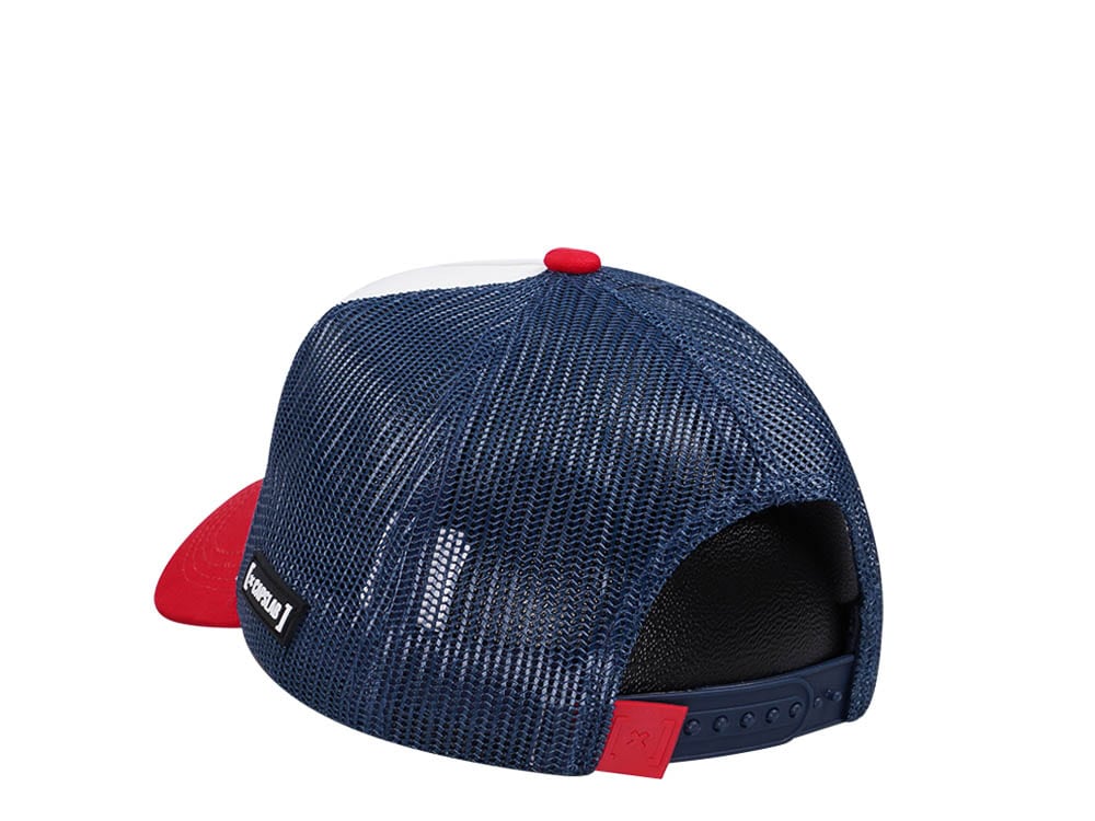 Capslab Cocktails Beerpong White Blue Red Trucker Snapback Gorra