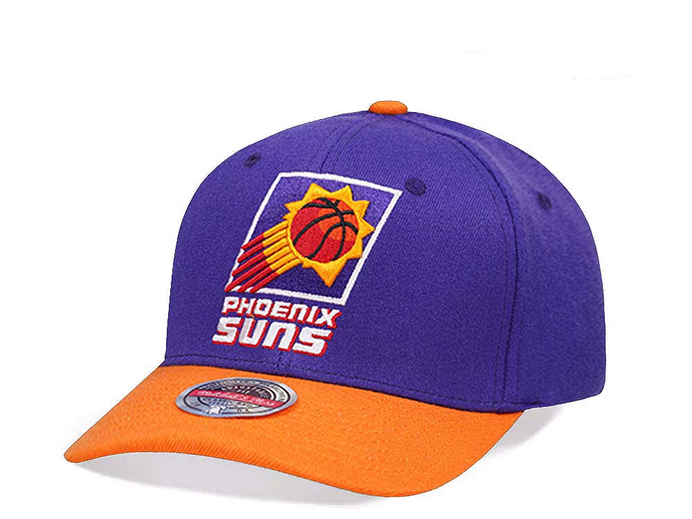 Mitchell & Ness Phoenix Suns Team Two Tone 2.0 Stretch Hardwood Classic Red Flex Snapback Gorra