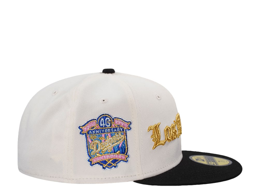 New Era Los Angeles Dodgers 40th Anniversary Script Chrome Two Tone Edition 59Fifty Fitted Gorra