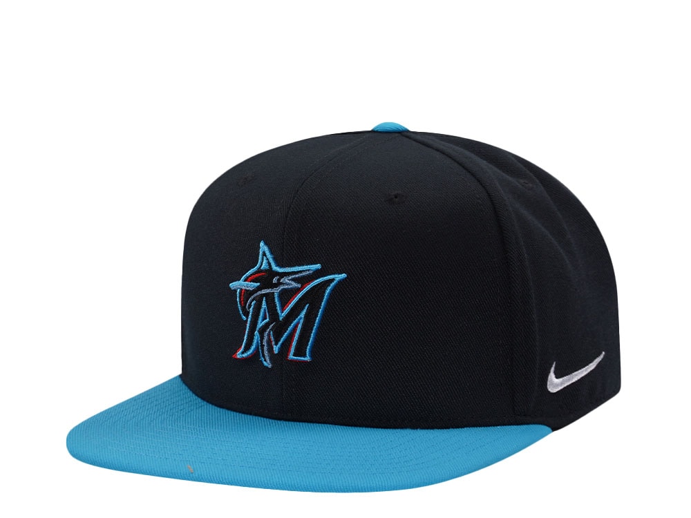 Nike Miami Marlins Dri-Fit Pro Black Two Tone Edition Snapback Gorra
