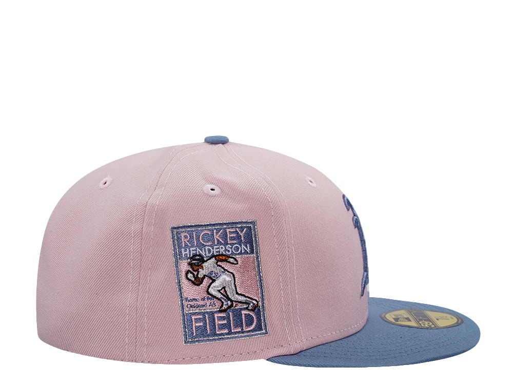 New Era Oakland Athletics Rickey Henderson Pink Rouge Two Tone Edition 59Fifty Fitted Gorra
