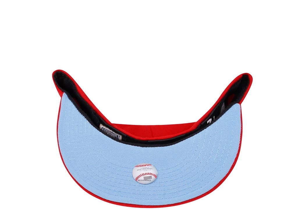 New Era New York Mets World Series 2000 Red Glacier Blue Edition 59Fifty Fitted Gorra