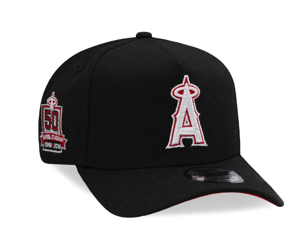 New Era Anaheim Angels 50th Stadium Anniversary Red Detail Edition 9Forty A Frame Snapback Gorra