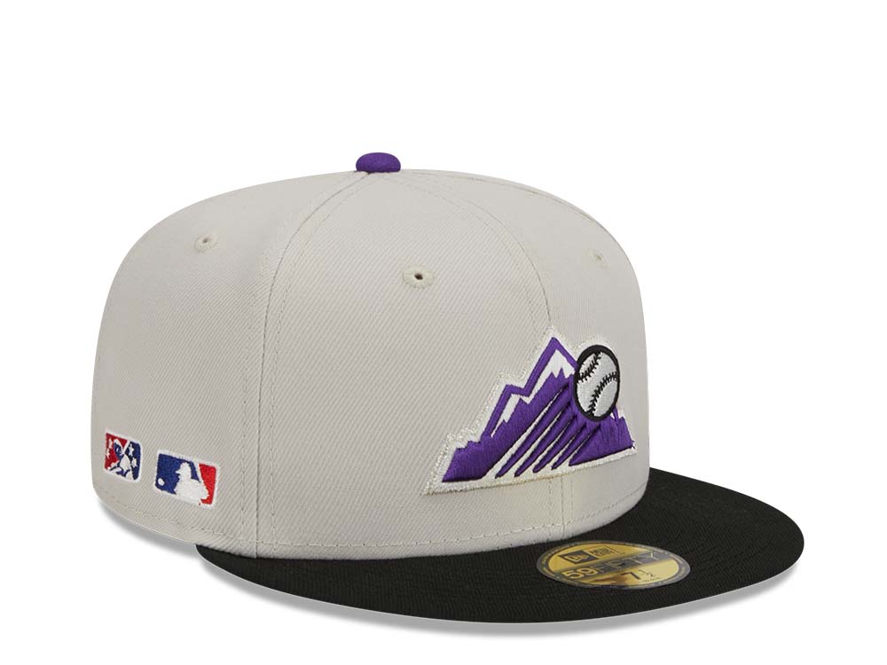 New Era Colorado Rockies Farm Team Stone Throwback Two Tone Edition 59Fifty Fitted Gorra