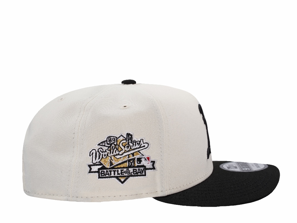 New Era Oakland Athletics World Series 1989 Chrome Two Tone Edition 9Fifty A Frame Snapback Gorra
