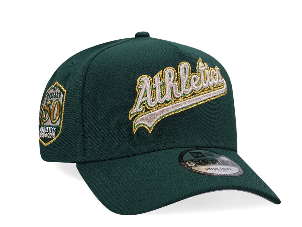 New Era Oakland Athletics 50th Anniversary Gold Edition 9Forty A Frame Snapback Gorra