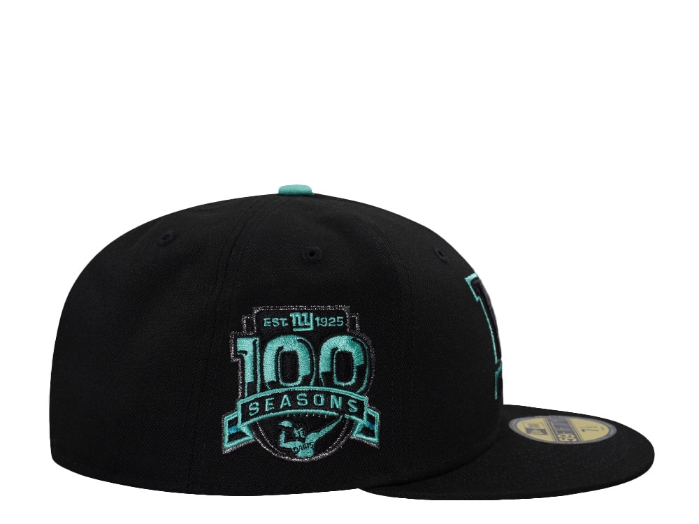 New Era New York Giants 100th Anniversary Black Prime Edition 59Fifty Fitted Gorra