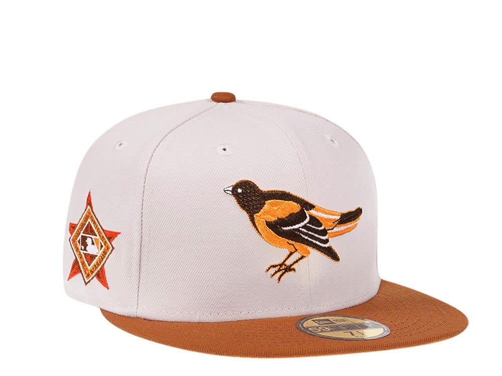 New Era Baltimore Orioles All Star Game 1993 Stone Bourbon Two Tone Edition 59Fifty Fitted Gorra