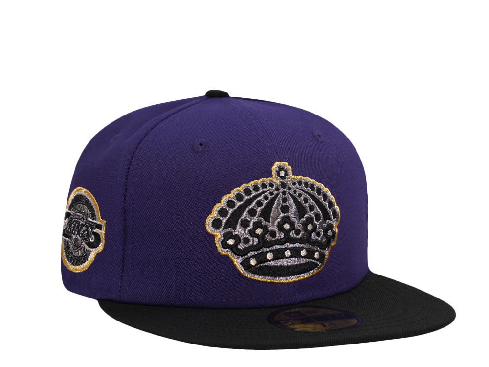 New Era Los Angeles Kings 25th Anniversary Purple Metallic Two Tone Edition 59Fifty Fitted Gorra