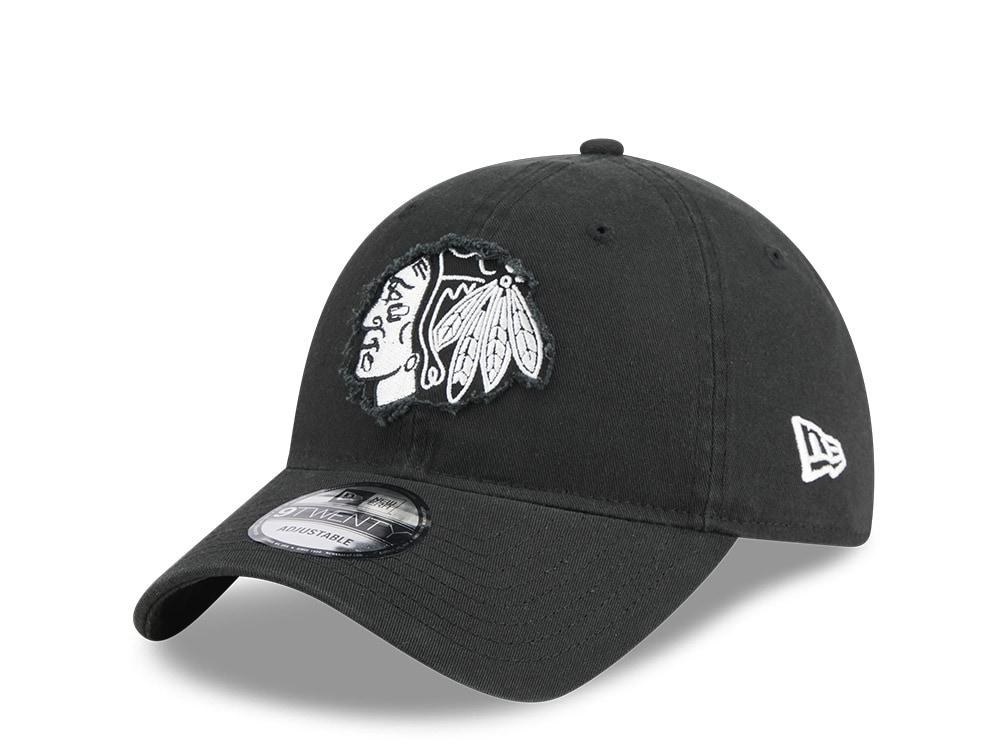 New Era Chicago Blackhawks Stamp Black 9Twenty Snapback Gorra