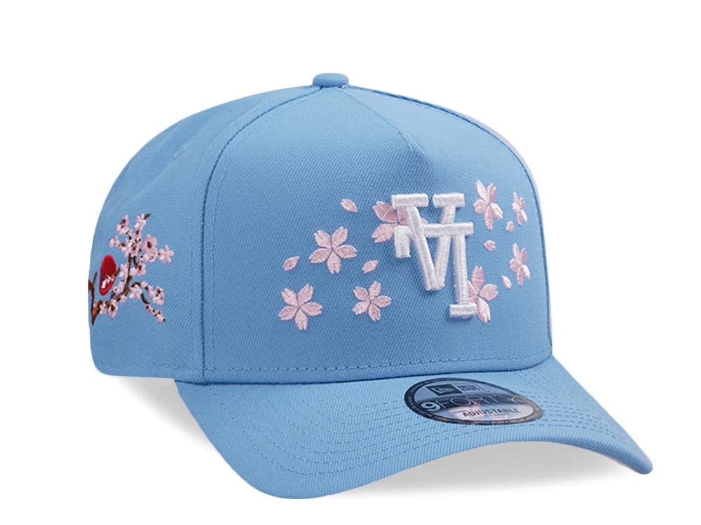 New Era Los Angeles Dodgers Sakura Sky Blue Prime Edition 9Forty A Frame Snapback Gorra