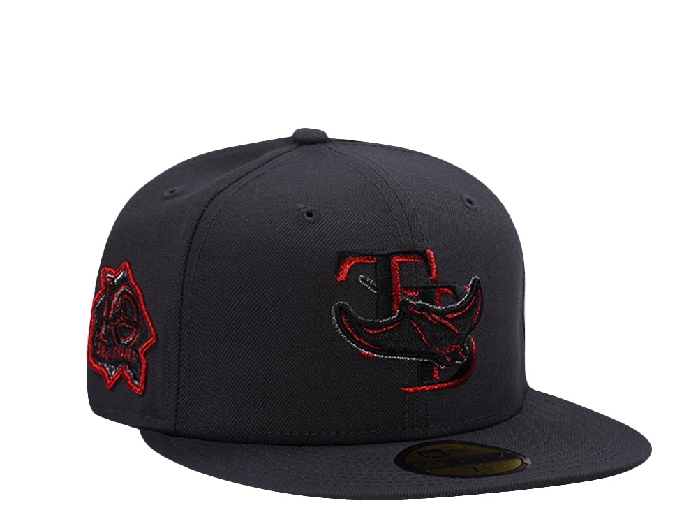 New Era Tampa Bay Rays 10th Anniversary Anthracite 59Fifty Fitted Gorra