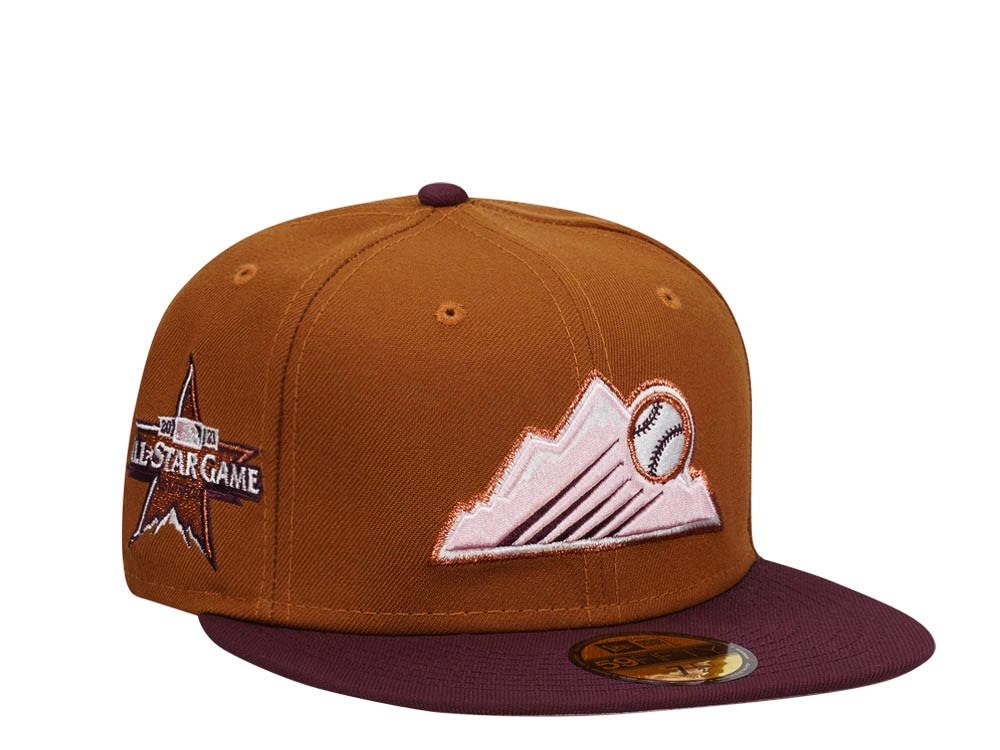 New Era Colorado Rockies All Star Game 2021 Peanut Butter Glace Two Tone Edition 59Fifty Fitted Gorra